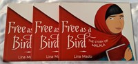 3 New Softcover Books FREE AS A BIRD By Lina Maslo