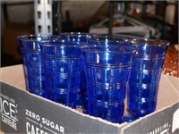 Vintage Imperial Glass Cobalt Blue Parfait Glasses