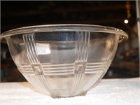 Vintage Hazel Atlas Crisscross Glass Mixing Bowl