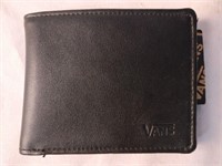 New Vans Mens Leather Bi-fold Wallet