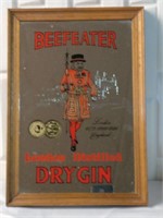 Beefeater Dry Gin Advertising Mirror - 9.2"x13"