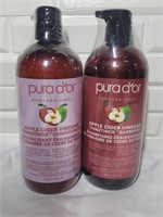 Pura D'or Apple Cider Shampoo/Conditioner New