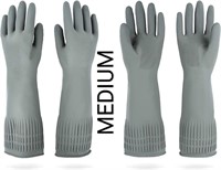 New MAMISON 2 Pairs Medium Long Rubber Gloves