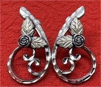 Sterling Silver Pierced Earrings 6.79 Grams