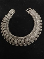 Stunning Vintage 925 Sterling Marcasite Bracelet