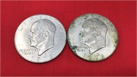 2 1978D Eisenhower Dollars