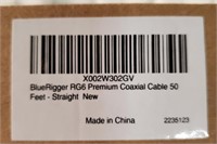 New Bluerigger RG6 Premium Coaxial Cable 50 feet