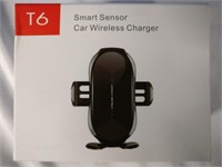 New T6 Smart Sensor Car Wireless QI Charger