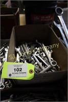 Assorted open end box wrenches