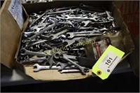 Assorted open end box wrenches