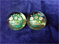 Personalized Glass Art Paper Weights