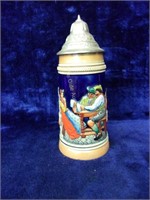 German Stein With Pewter Lid