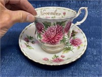 Royal Albert England Chrysanthemum cup & saucer