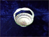 Hand Painted Ceramic Basket