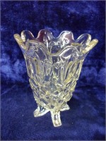 Pressed Glass Vase