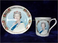 Commemorative Golden Jubilee Tea cup And Saucer