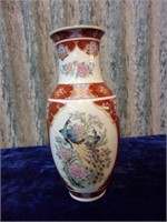 Small Japanese Porcelain Peacock Vase