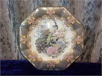 Japanese Porcelain Peacock Plate