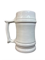 White Frankoma M2 Large Glazed Pottery Mug/Stein