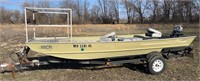 16ft Lowe Flat Front Boat, 30HP Evinrude