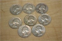 SELECTION OF SILVER QUARTERS