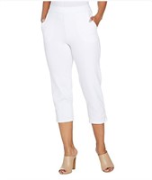 Susan Graver Stretch Pull-On Capri Leggings