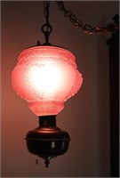 Vintage Satin Glass Swag Light