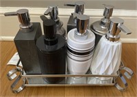 Lot of New Dispensers and Chrome Tray