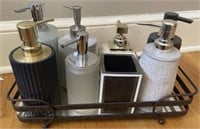 Lot of New Dispensers and Metal Tray