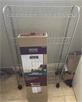 Small Rolling Cart & Blinds