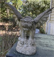 Gargoyle Statue With Damage