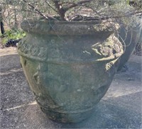 Greek Style Cement Vase 22" Tall
