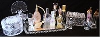 Vanity Décor-Perfume Bottles, Glass Trinket Dish++