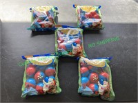 5 Packs Of Ben & Stimpy Toy Capsules