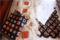 4pc Afghan Crochet Blankets