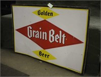 Grain Belt Golden Beer Sign, Approx 72"x48"
