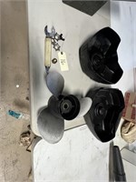 SPARE BOAT PROPELLER WITH CARRYING CASE WRENCH