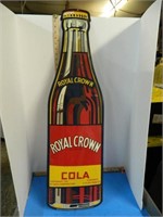 LIMITED ED RC COLA BOTTLE SIGN BY STOUT 39" X 11"