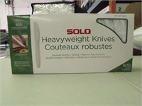 New Solo 500PK Plastic Knives