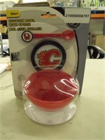 NEW CALGARY FLAMES SUCTION BOWL WITH SPOON