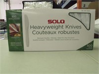 New Solo 500PK Plastic Knives