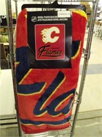 New Royal Plush Throw - Calgary Flames