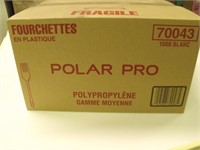 New Polar Pro Plastic Forks Case Of 1000