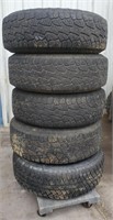 5 Jeep Wrangler OEM 18" wheels and tires