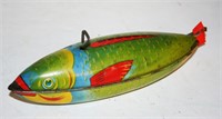 J. Chein & Co Tin Litho Wind-Up Fish 9"L