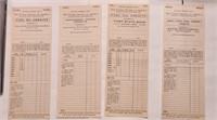 WW2 US 4 Ration Credits Deposit Slips Sale.19W2V3