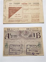 Vintage UK Fuel Ration Book&coupon $ale.19W2Y8