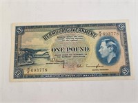 Bermuda One Pound Note 1937 P-11b AU.EK13