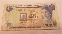 Bermuda $1 1.7.1975  Prefix Z/1 Replacement