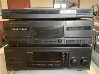 Kenwood turn table, cassette player and receiver